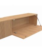 Meuble TV suspendu Faustine bois - 180x30x30 cm