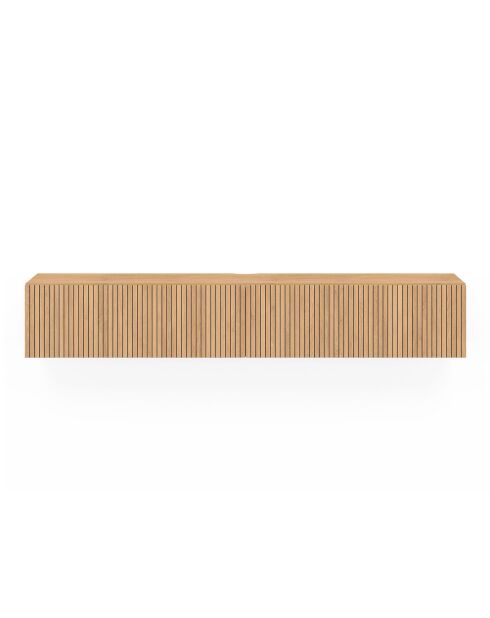 Meuble TV suspendu Faustine bois - 180x30x30 cm