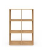 Meuble de rangement cube Faustine bois - 60x30x88 cm