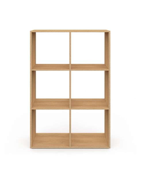 Meuble de rangement cube Faustine bois - 60x30x88 cm