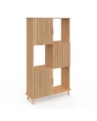 Etagère bibliothèque Faustine bois - 80x30x143 cm