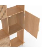 Etagère bibliothèque Faustine bois - 80x30x143 cm