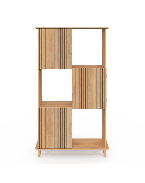 Etagère bibliothèque Faustine bois - 80x30x143 cm