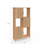 Etagère bibliothèque Faustine bois - 80x30x143 cm