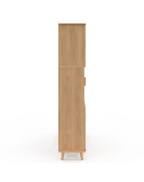 Etagère bibliothèque Faustine bois - 80x30x143 cm