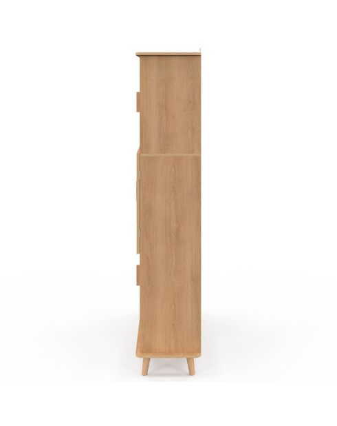 Etagère bibliothèque Faustine bois - 80x30x143 cm
