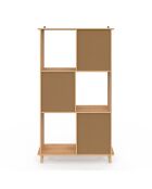 Etagère bibliothèque Faustine bois - 80x30x143 cm