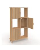 Etagère bibliothèque Faustine bois - 80x30x143 cm
