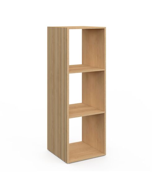 Meuble de rangement cube Faustine bois - 30x30 x88 cm