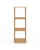 Meuble de rangement cube Faustine bois - 30x30 x88 cm