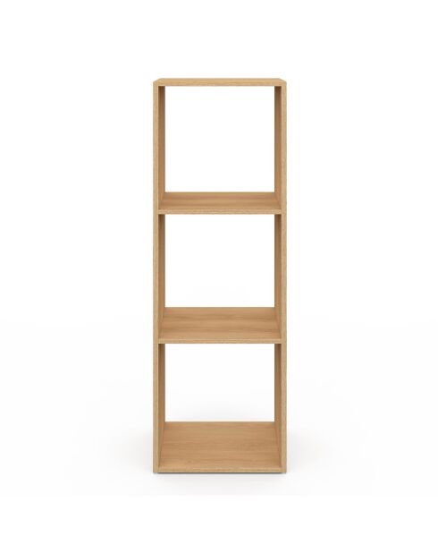 Meuble de rangement cube Faustine bois - 30x30 x88 cm