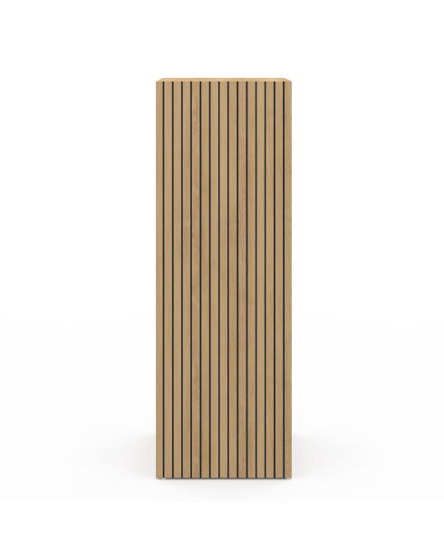 Meuble de rangement cube Faustine bois - 30x30 x88 cm