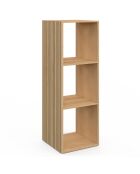 Meuble de rangement cube Faustine bois - 30x30 x88 cm