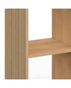 Meuble de rangement cube Faustine bois - 30x30 x88 cm