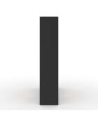Etagère bibliothèque Paulette noir et bois  - 104x30x143 cm