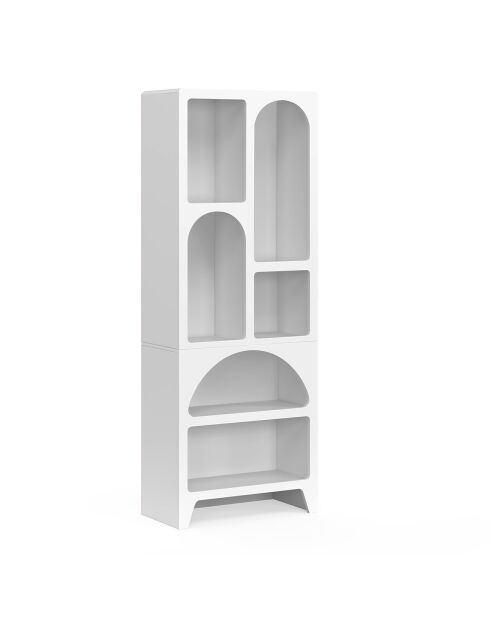 Etagère organique blanc - 60x30x160 cm