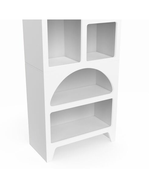 Etagère organique blanc - 60x30x160 cm