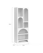 Etagère organique blanc - 60x30x160 cm