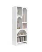 Etagère organique blanc - 60x30x160 cm