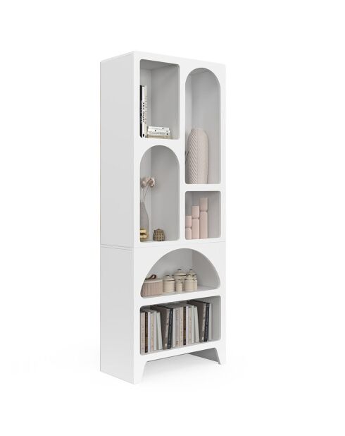 Etagère organique blanc - 60x30x160 cm