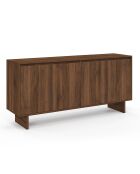 Buffet Yumi 4 portes noyer - 160x40x75 cm