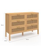 Commode Eve bois - 115x40 x 80 cm
