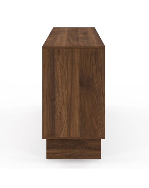 Buffet Yumi 4 portes noyer - 160x40x75 cm