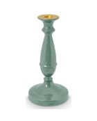 Portavelas metálico S verde - 24 cm