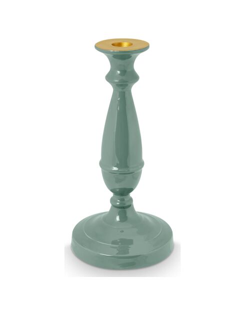 Kerzenhalter aus Metall S grün - 24cm