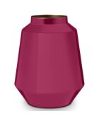 Vase métal rose -  24x29x24 cm
