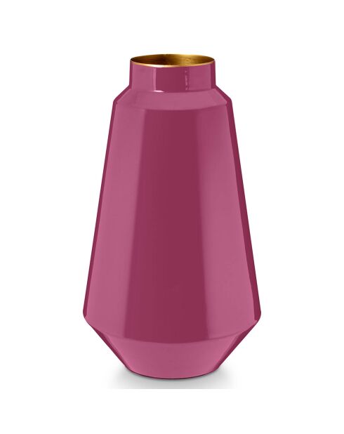 Vase métal rose - 26 cm