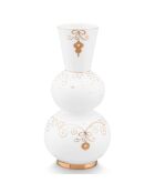 Vase rond en Porcelaine Royal Winter White - 7.5x15.7x7.5 cm