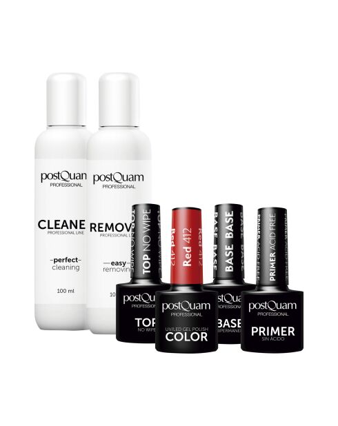 Rotes semipermanentes Maniküre-Set