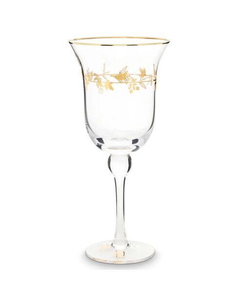 6 Verres à vin Love Birds transparents - 360ml