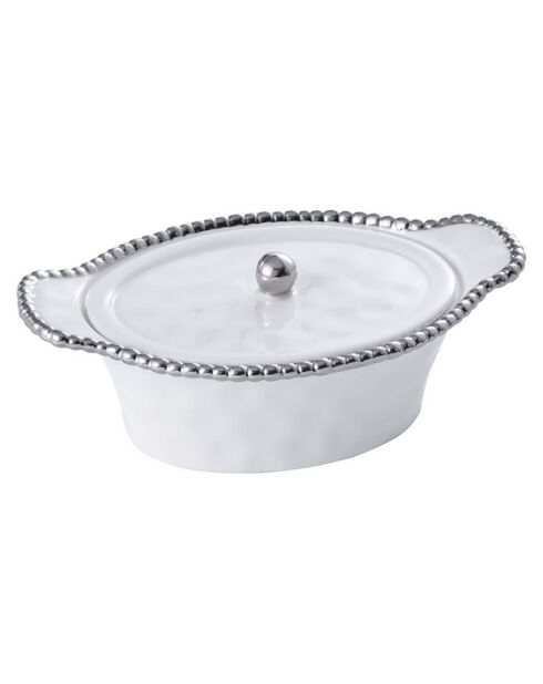 Casserole ovale en Porcelaine  Dish - 24.8x15.2x10.2cm