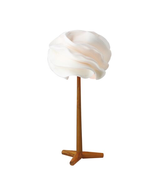 Lampe à poser abat-jour Zipper beige - D.45xH.94 cm