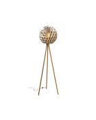 Lampadaire abat-jour kaki - D.45xH.163 cm