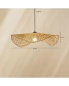 Suspension Bambou Caravelle bambou - 75x75x15 cm