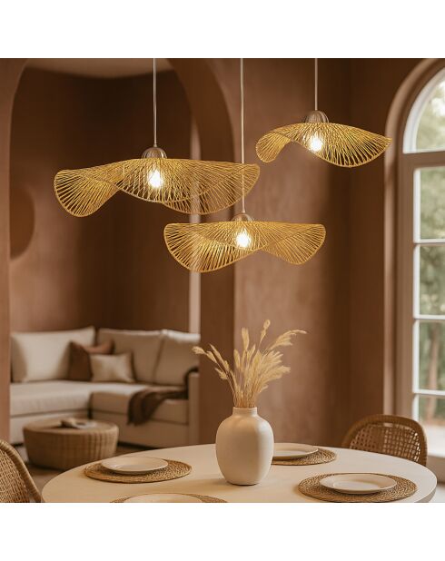 Sospensione Caravelle Bamboo Bamboo - 75x75x15 cm