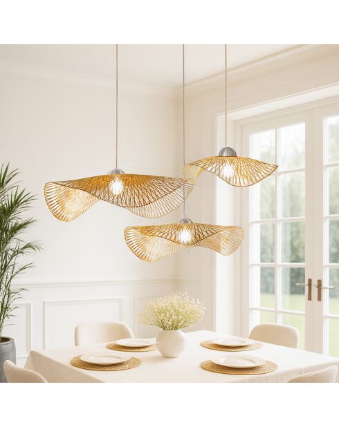 Suspension Bambou Caravelle bambou - 100x100x35 cm