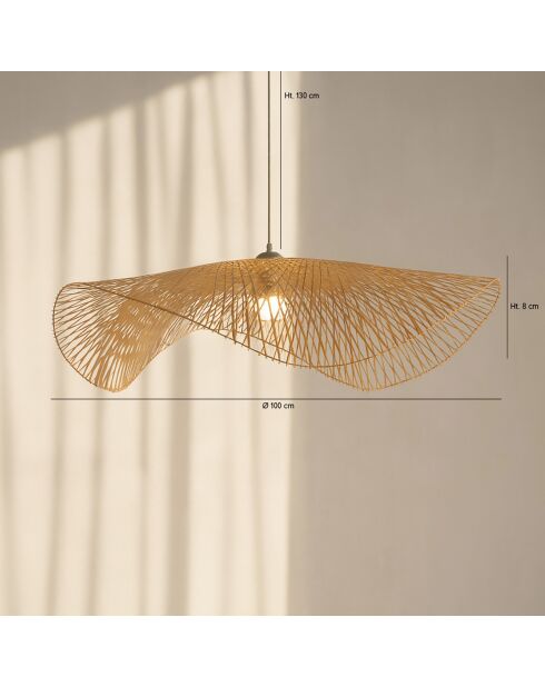 Suspension Bambou Caravelle bambou - 100x100x35 cm