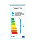 Lampadaire en bambou naturel - D.60xH.165 cm