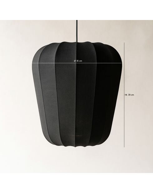 Suspension Alba noire - D.35xH.39 cm