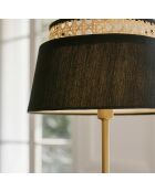 Lampadaire Avero noir/doré - D.32x150 cm