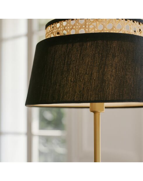 Lampadaire Avero noir/doré - D.32x150 cm