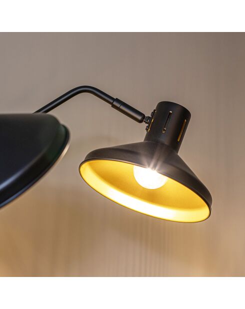 Applique double Snake noir/doré - 65x44x28 cm