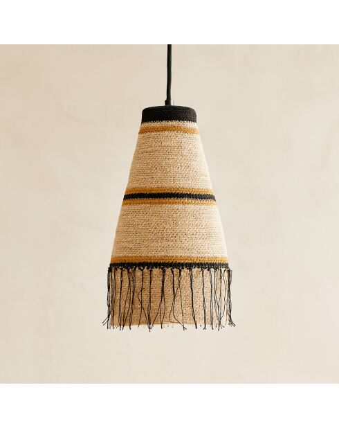 Suspension en Jonc de Mer fait main Tobago naturelle - 22x40 cm