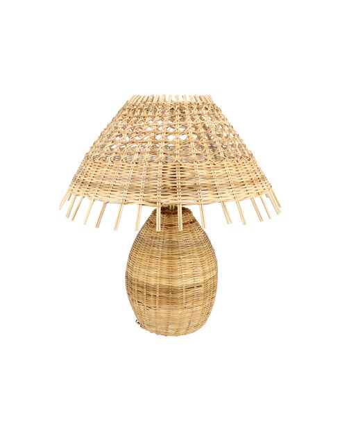 Lampe à poser en Rotin tréssé main Joyce naturelle - 40x44 cm