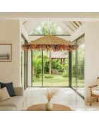 Suspension en Raphia avec franges Belaga naturelle - D.70x12 cm