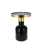 Meuble d'appoint Pamona noir/doré - 36x36x51 cm